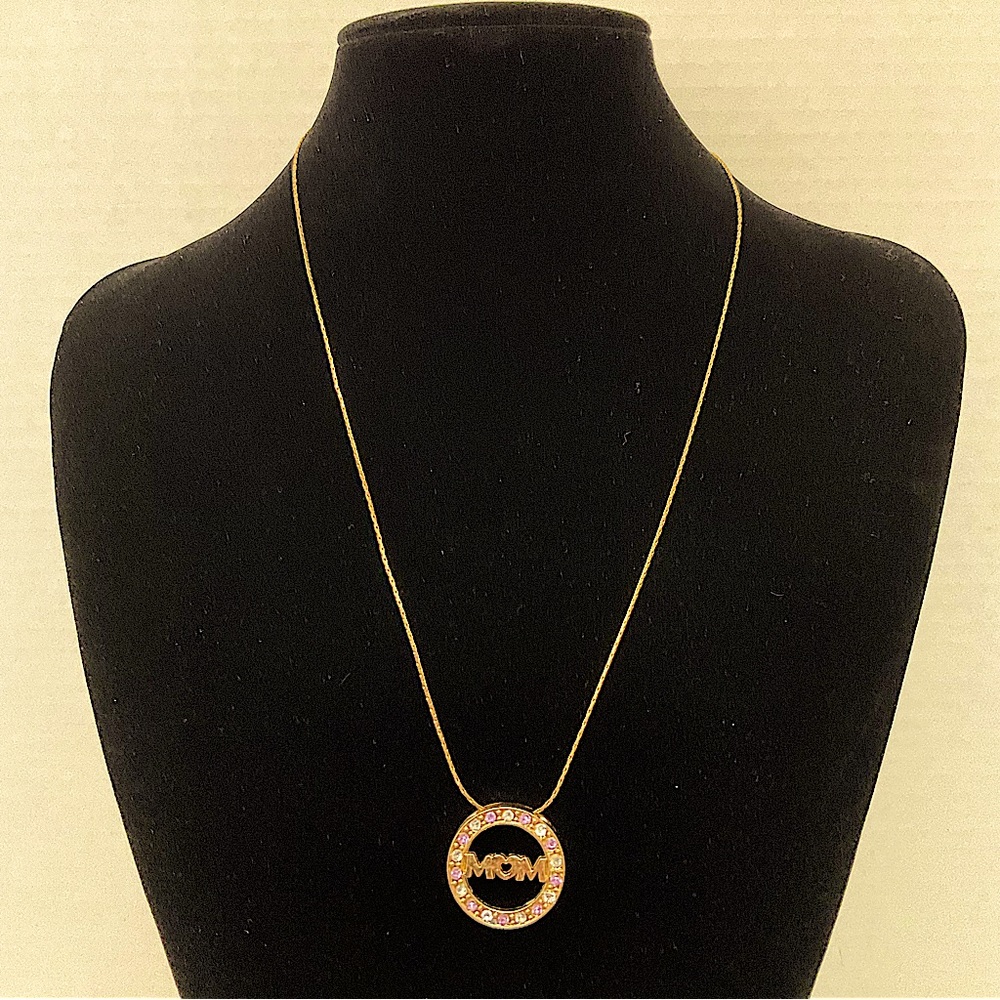 Vintage Mom Rhinestone Necklace